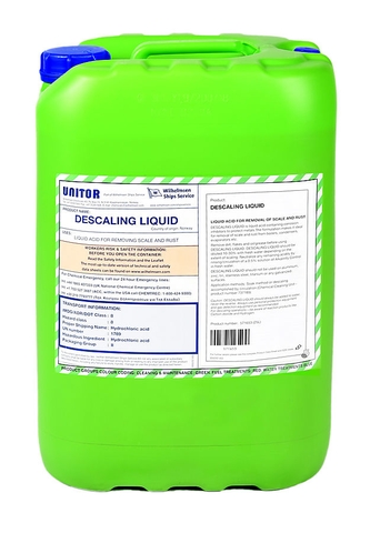 Chất Tẩy Cáu Cặn Dạng Lỏng Descaling Liquid Unitor 571653, 25 Lít/Can