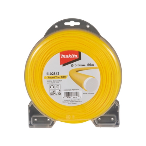 3.0-56M Dây Cước Cắt Cỏ Tròn Đôi Màu Vàng Makita E-02842