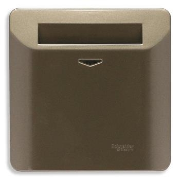 Bộ Công Tắc Chìa Khóa Thẻ ZENcelo Schneider E8431EKT_SZ, 86x86mm, Màu Đồng, 6 Cái / Hộp, 60 Cái / Thùng