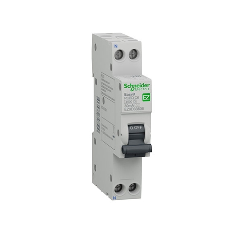 Easy9 Slim RCBO 1P+N 4,5kA In 6A Schneider EZ9D33606