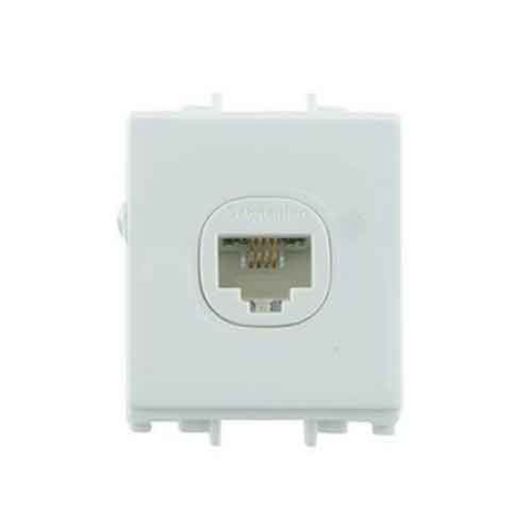 Ổ Cắm Mạng Cat6 Size M S-Flexi Schneider F50RJ8M6_WE_G19, 45x45mm, Màu Trắng, 24 Cái / Hộp, 240 Cái / Thùng