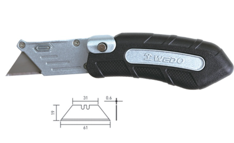 Folding Utility Knife, WEDO234, 19mm, WEDO, Steel