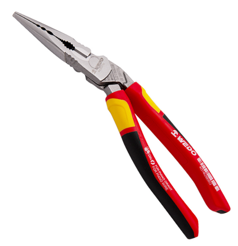 Germany Bent Pliers, Snipe Nose, WEDO2114, 220mm, WEDO, Steel