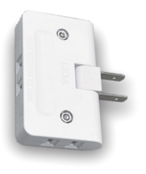 Ổ Cắm Nối Chia 3 Ngã Chân Dẹt Kiểu Gập 250VAC 10A LiOA ON3NCDG, Kích Thước 5×4×4cm, 80 Cái/Thùng