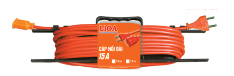 Cáp Công Trường 3300W 250VAC 15A LiOA CCT15-2-15A, Kích Thước 15m, 10 Cái/Thùng