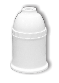 Đui Đèn E27 Xoáy Màu Trắng 250VAC 10A LiOA DDXW, Kích Thước 3×3×5cm, 100 Cái/Thùng