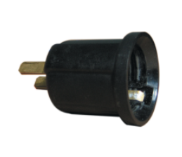 Đui Đèn E27 Liền Phích Cắm 250VAC 10A LiOA DDCP, Kích Thước 3×3×7cm, 125 Cái/Thùng