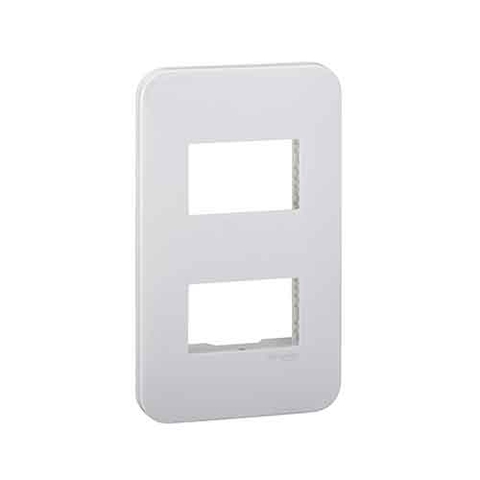 Mặt Cho 2 Thiết Bị Size S S-Flexi Schneider FG1052_WE, 86x120mm, Màu Trắng, 10 Cái / Hộp, 100 Cái / Thùng