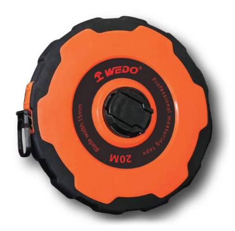 Fiberglass Tape Measures, WEDO781 Series, 20-50M x15MM, WEDO, Steel