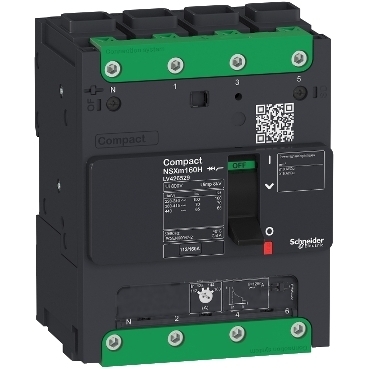 Compact NSXm B 4P 380/415Vac 160A 25kA Schneider C12B6TM160L