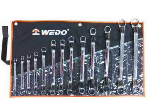 13PCS Double Box Offset Wrench Set, WD202B13, 6×7,8×10,10×12,11×13,12×14,14×17,16×18,17×19,19×22,21×23,22×24,24×27,30×32mm, WEDO, Steel