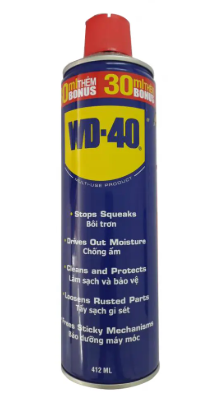 Hóa Chất Chống Rỉ Sét, Bôi Trơn WD-40, 412ml / Chai