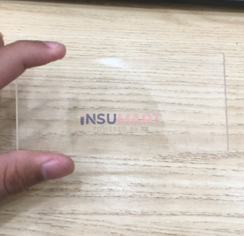 Miếng Kính Hàn Màu Trắng Nhựa PC (Polycarbonate), 108x50x3mm