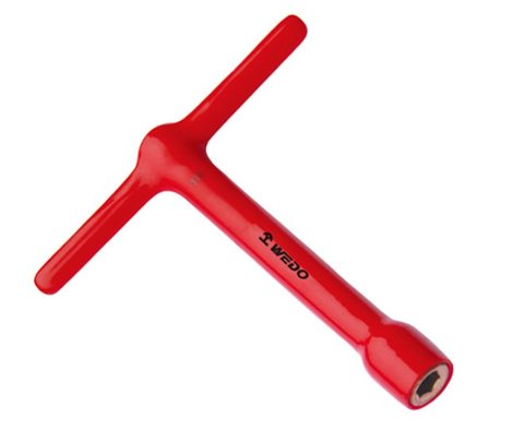 Dipped Sliding T Type Wrench, INB6306 Series, 7-19mm, WEDO, Be-Cu, Insulated Non-Sparking