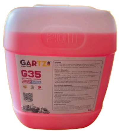Nước Giảm Nhiệt Làm Mát Máy Và Động Cơ GARTZ ® G35+ (Công nghệ Organic ), Màu Hồng, 20L/Can Và 200L/Phuy