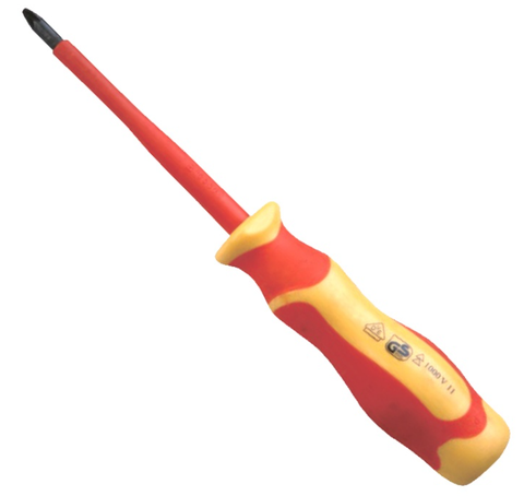 Pozidriv Screwdriver, IN514 Series, PZ0x60-PZ3x150, WEDO, Insulated Steel