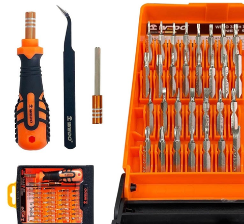 33PCS Precision Screwdriver Bits Set, WD1501-33, 33pcs, WEDO, Steel