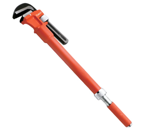 Industrial-grade Telescopic Extension Pipe Wrench, WD308 Series, 18-48