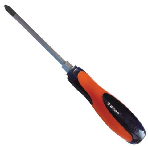 Phillips Screwdriver (Go Through), WD613 Series, PH2x100-PH3x300mm, WEDO, Steel