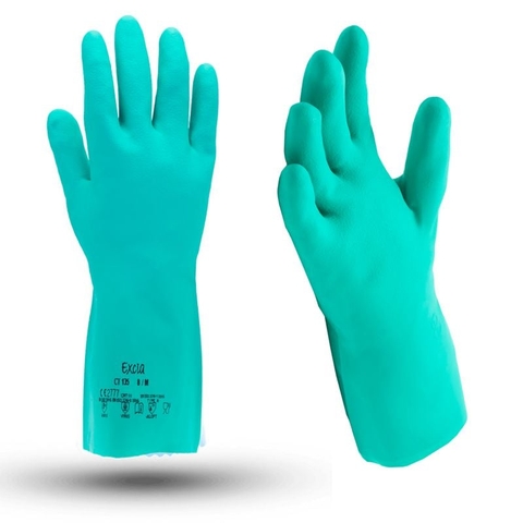 Găng Tay Nitrile Chống Dầu Hóa Chất Excia CT125 ( Mã Cũ CT135 ), Dài 33cm, Dày 0,4mm
