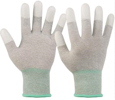 Găng Tay Chống Tĩnh Điện Sợi Carbon Phủ PU Ngón
