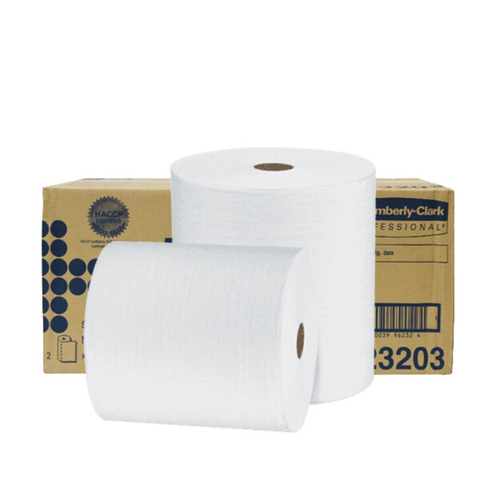 Giấy Thấm Dầu Dạng Cuộn Chuyên Dụng Trong Công Nghiệp Kimberly Clark WYPALL L20 96232, 26x44.5cm, 970 Tờ/Cuộn, 2 Cuộn/Thùng