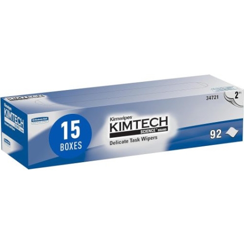 Giấy Lau Phòng Sạch 2 Lớp Kimberly Clark KIMTECH Kimwipes Science Delicate Task 34721, 42.3x36cm, 92 Tờ/Hộp, 15 Hộp/Thùng