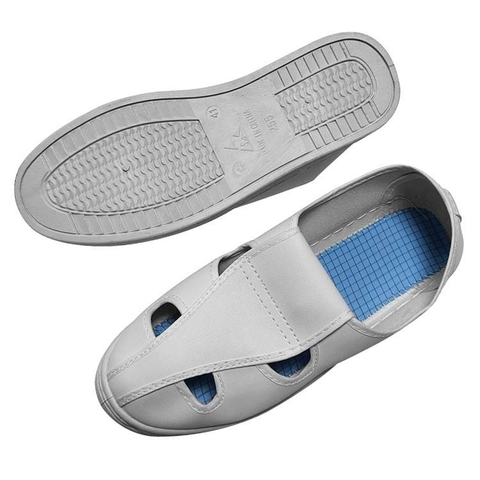 Giày Phòng Sạch Simili 4 Lỗ Chống Tĩnh Điện ESD (Nhiều Size: 36 Tới 44)