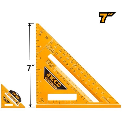 Thước Ke Góc Vuông 18cm Ingco