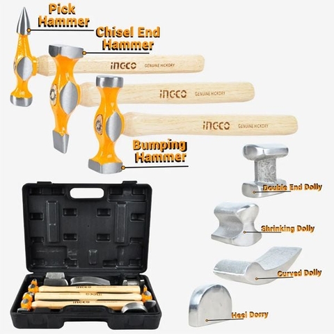 Bộ 7 Món Đe Và Búa Làm Đồng Hiệu Ingco