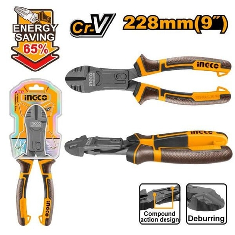 Kìm Cắt Trợ Lực Cao Cấp 9 Inch/228mm Ingco