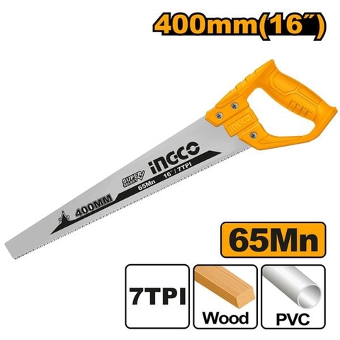 Cưa Tay Lá Liễu 400mm Ingco