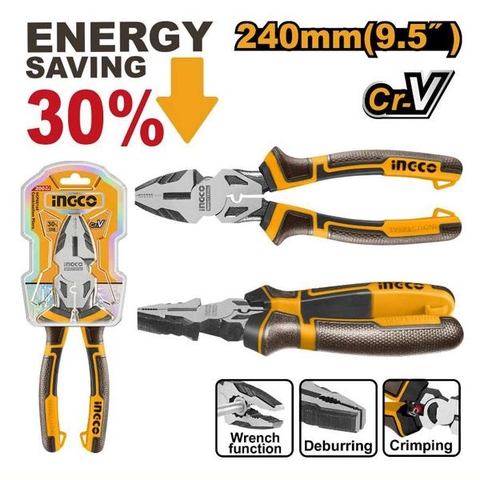 Kìm Răng Cao Cấp 9.5 Inch/240mm Ingco