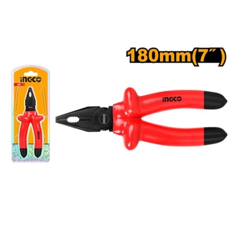 Kìm Răng Cách Điện 1000V 180mm Ingco