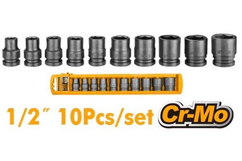 Bộ 10 Đầu Tuýp 1/2 Inch Ingco