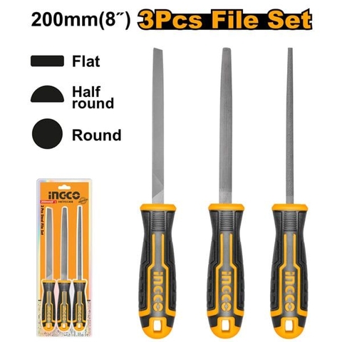Bộ 3 Giũa Sắt Ingco
