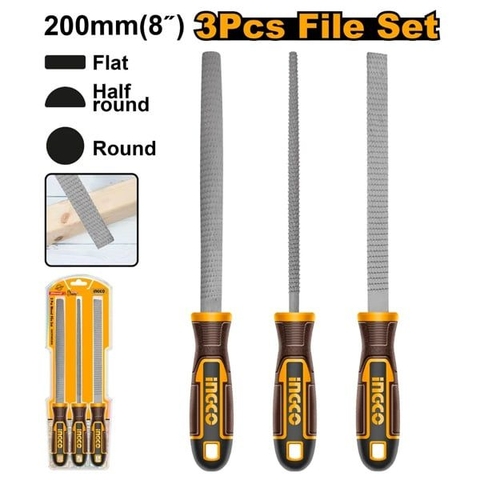 Bộ 3 Giũa Gỗ Ingco