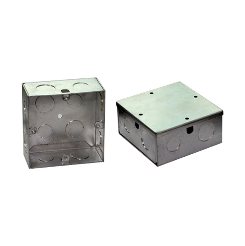 Hộp Nối Sắt Mạ Sino S1007, 100x100x50mm