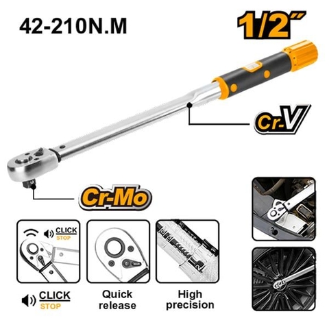 Cần Siết Lực 1/2 Inch 50-200n.m Ingco