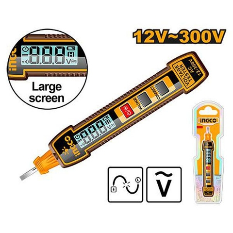 Dụng Cụ Kiểm Tra Điện Áp Kỹ Thuật Số Ac 12-300V Ingco