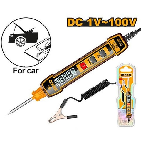 Dụng Cụ Kiểm Tra Mạch Điện Ô Tô Kỹ Thuật Số Dc 1V-100V Ingco