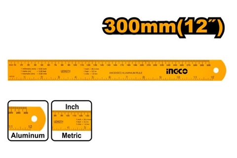 Thước Lá Nhôm 30cm Ingco