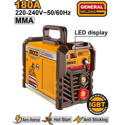 Máy Hàn Điện Tử MMA 180A INGCO