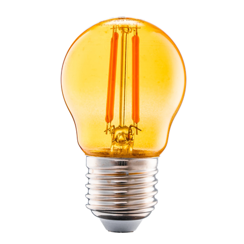 LED Bulb Filament Màu Cam 2.5W 1050K MPE FLM-3OR, 45 x 78mm, 1 Cái/Hộp, 100 Cái/Thùng