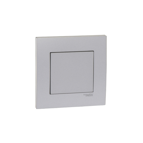 Mặt Che Trơn Đơn Vivace Schneider KB30_AS, 86x86mm, Màu Xám Bạc, 15 Cái / Hộp, 150 Cái / Thùng