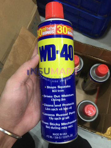 Hóa Chất Chống Rỉ Sét, Bôi Trơn WD-40, 412ml / Chai