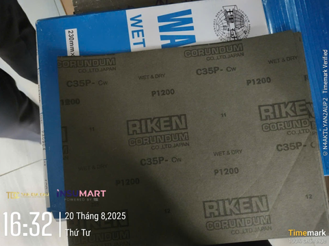 Giấy Nhám Tờ P1200, Khổ A4, 28x23cm