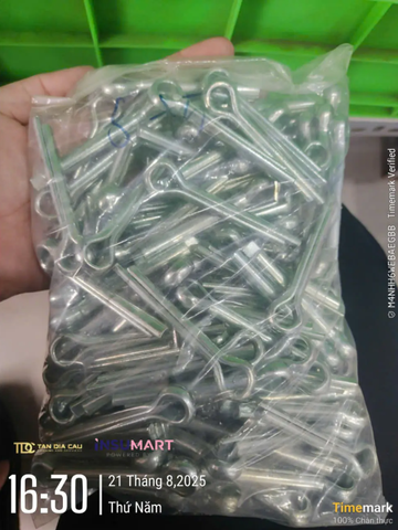 Chốt Chẻ Ma Ní Inox 304, D8.0x50mm