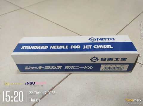 Đũa Gõ Rỉ Sắt NITTO KOHKI TB11055, 3x180mm