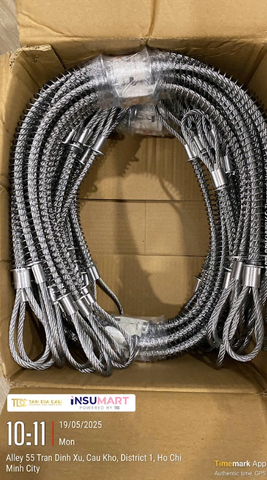 Dây Neo Cáp Inox 304 Whipcheck, 3 x 515mm ( 1/8" x 20 1/4" )